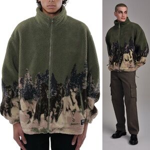 WeSC Wild Horses Oversized Sherpa Jacket XL
